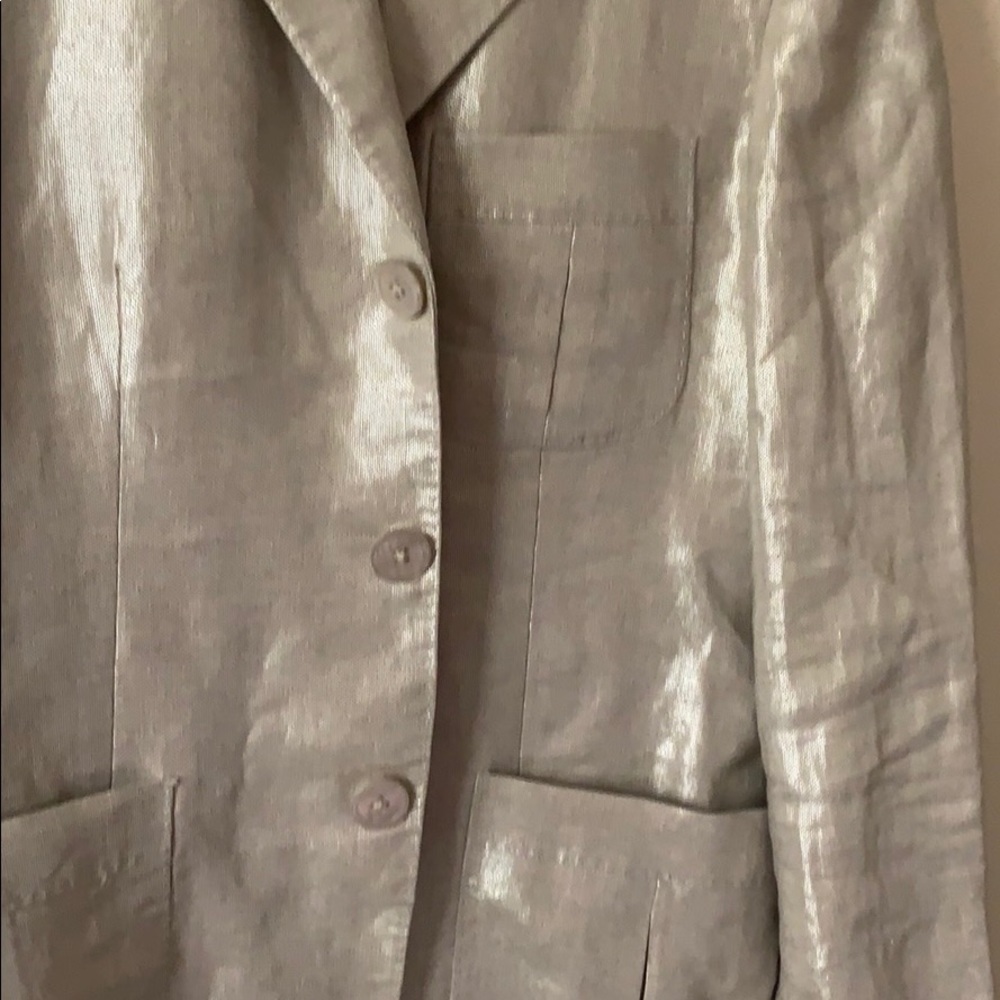 Ralph Lauren Linen Metallic Blazer - Picture 11 of 15
